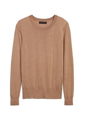 Banana Republic SILK CASHMERE CREW-NECK SWEATER Medium PTP 20 inch
